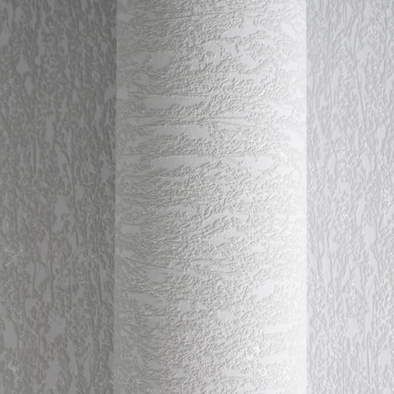 Strukturtapete in Putzoptik Hellgrau Silber - Vliestapete modern glänzend (790954)