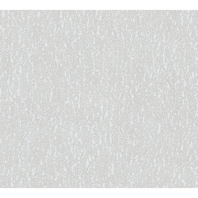 Strukturtapete in Putzoptik Hellgrau Silber - Vliestapete modern glänzend (790954)