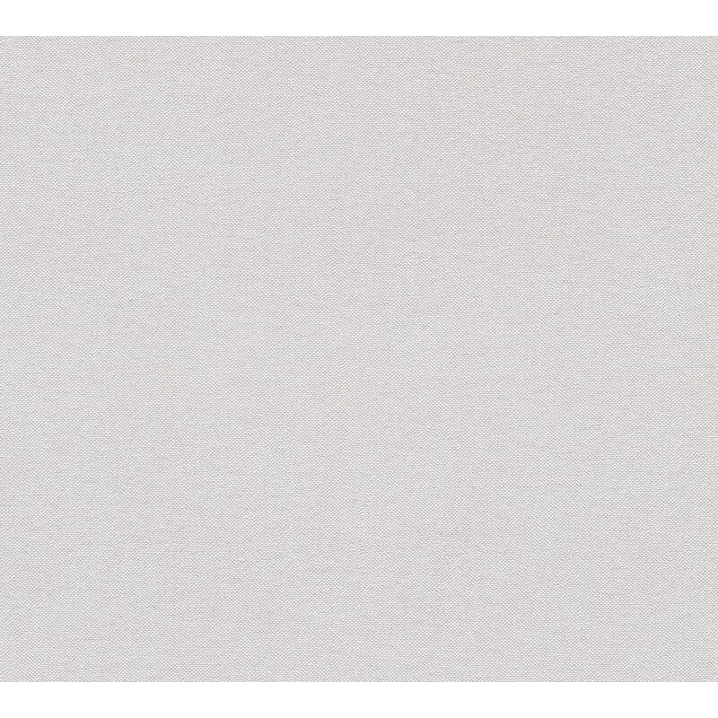 Unitapete in Leinenoptik Hellgrau - Vliestapete einfarbig modern strukturiert (790971)