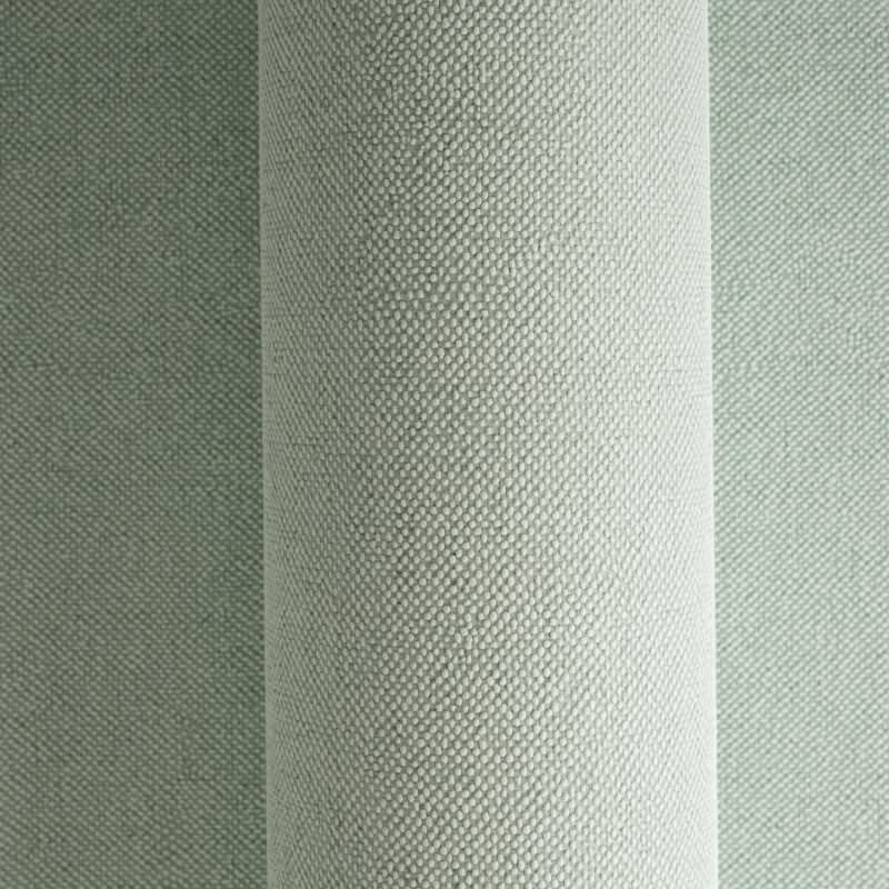 Unitapete in Leinenoptik Mintgrün - Vliestapete einfarbig strukturiert modern (790972)
