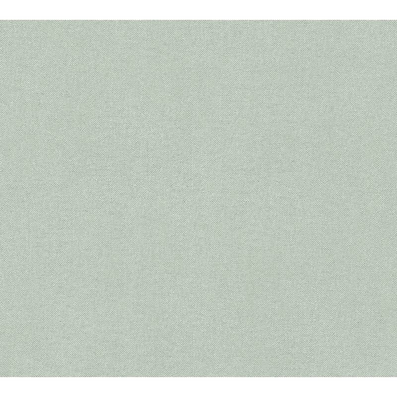 Unitapete in Leinenoptik Mintgrün - Vliestapete einfarbig strukturiert modern (790972)