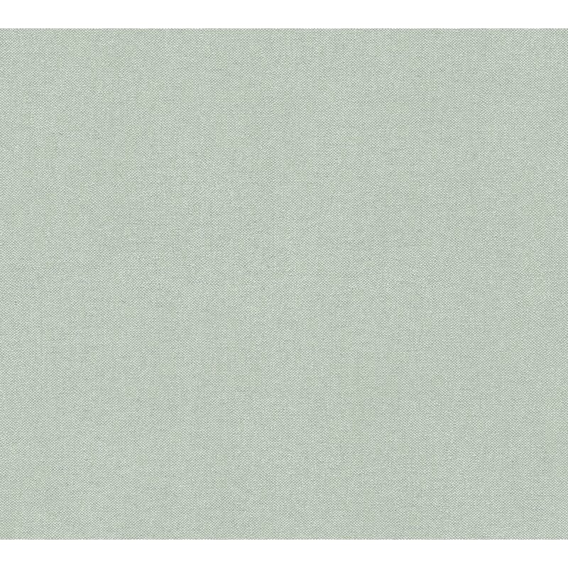 Unitapete in Leinenoptik Mintgrün - Vliestapete einfarbig strukturiert modern (790972)