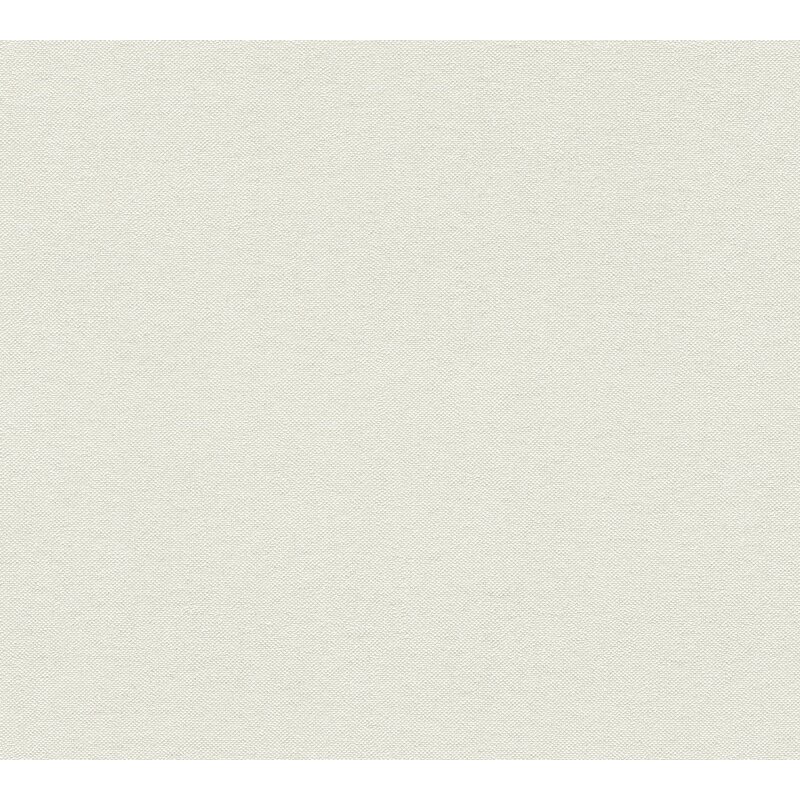Unitapete in Leinenoptik Creme - Vliestapete einfarbig strukturiert hell (790973)