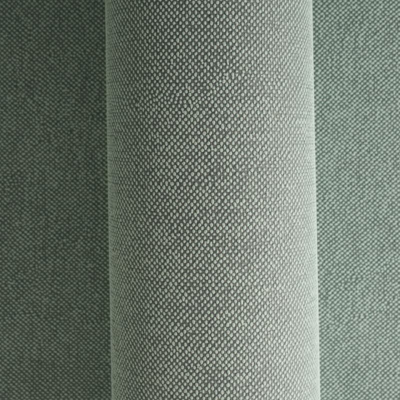 Unitapete in Leinenoptik Grünblau - Vliestapete strukturiert modern kräftig (790974)