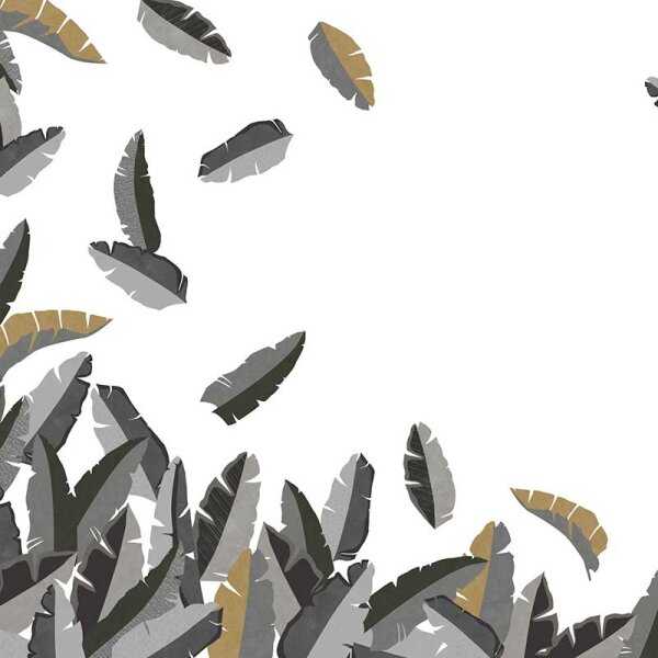 Digitaldruck-Tapete Grau, Silber, Weiß Rasch (688122)