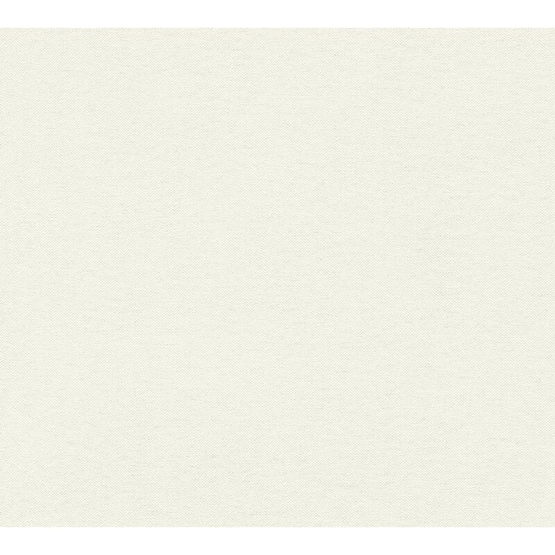 Unitapete in Leinenoptik Naturweiß - Vliestapete mit natürlicher Struktur (790982)