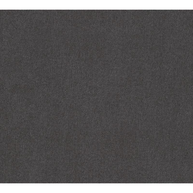 Unitapete in Leinenoptik Anthrazit - Vliestapete mit markanter Struktur (790983)