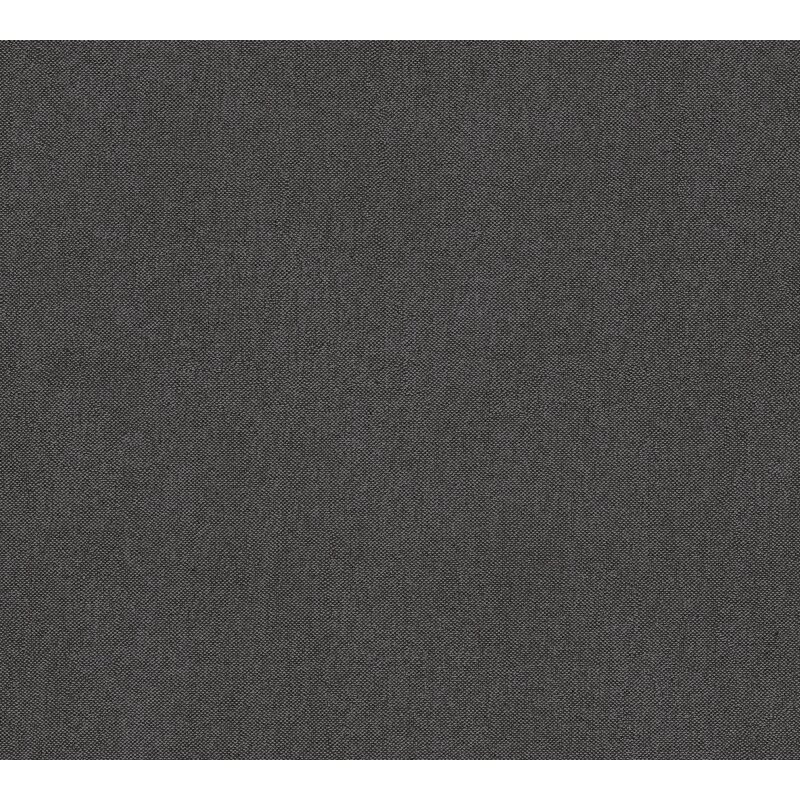 Unitapete in Leinenoptik Anthrazit - Vliestapete mit markanter Struktur (790983)