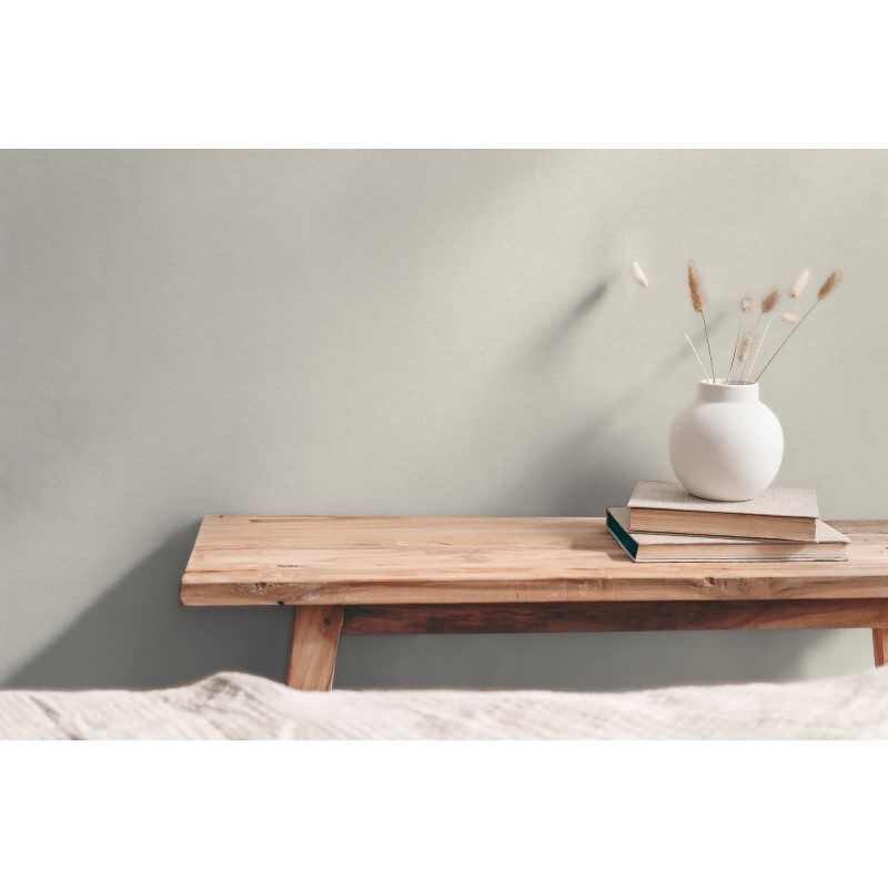 Unitapete in Leinenoptik Warm Grey - Vliestapete mit edler Struktur (790986)