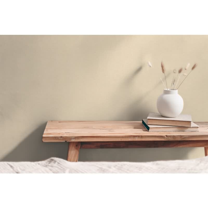 Unitapete in Leinenoptik Sandbeige - warme Vliestapete mit natürlicher Struktur (790993)