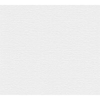 Uni Tapete mit feiner Struktur Wei&szlig; - Vlies Tapete...