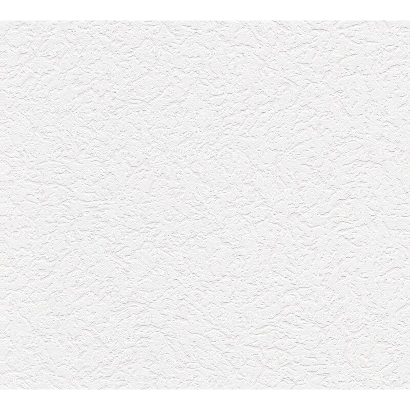 Unitapete mit Putz Struktur Weiß - Vlies Tapete in Putz-Optik - Struktur Tapete modern (272812)