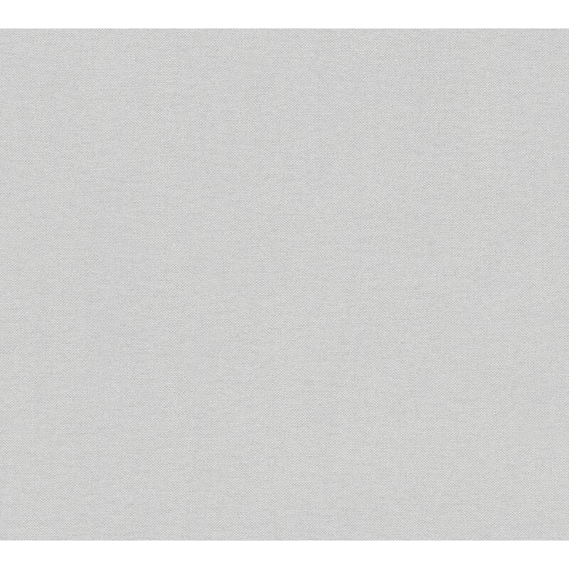 Unitapete mit feiner Webstruktur Hellgrau Silber - Einfarbige Strukturtapete - Vliestapete (373303)