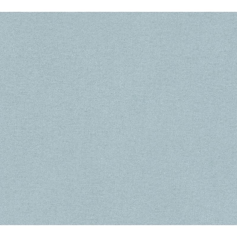 Uni Tapete mit feiner Webstruktur Himmelblau - Einfarbige Strukturtapete - Vliestapete (373309)
