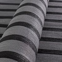 Streifentapete Grau Schwarz - Vliestapete modern - Muster...