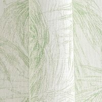 Vliestapete mit Palmenbl&auml;ttern in Hellgr&uuml;n auf...