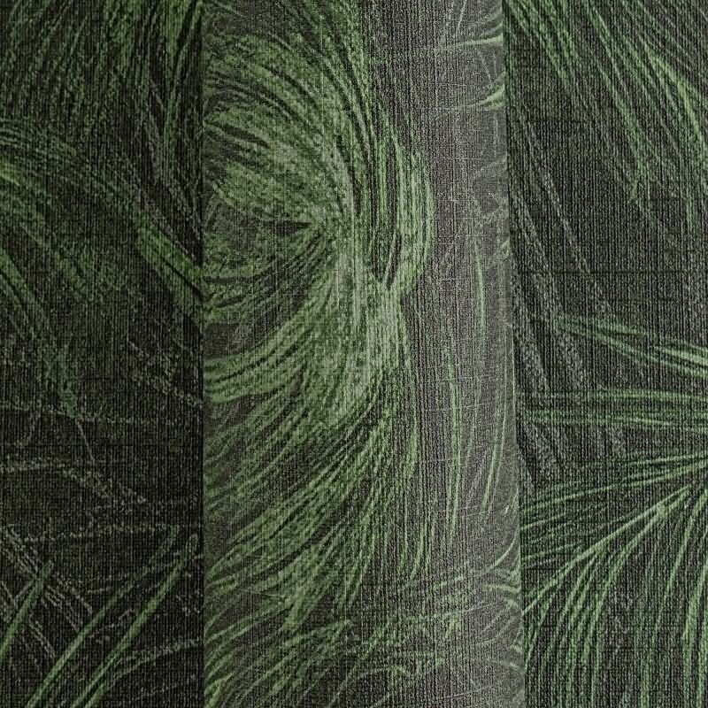 Vliestapete mit grünen Palmenblättern auf dunklem Hintergrund (399814)