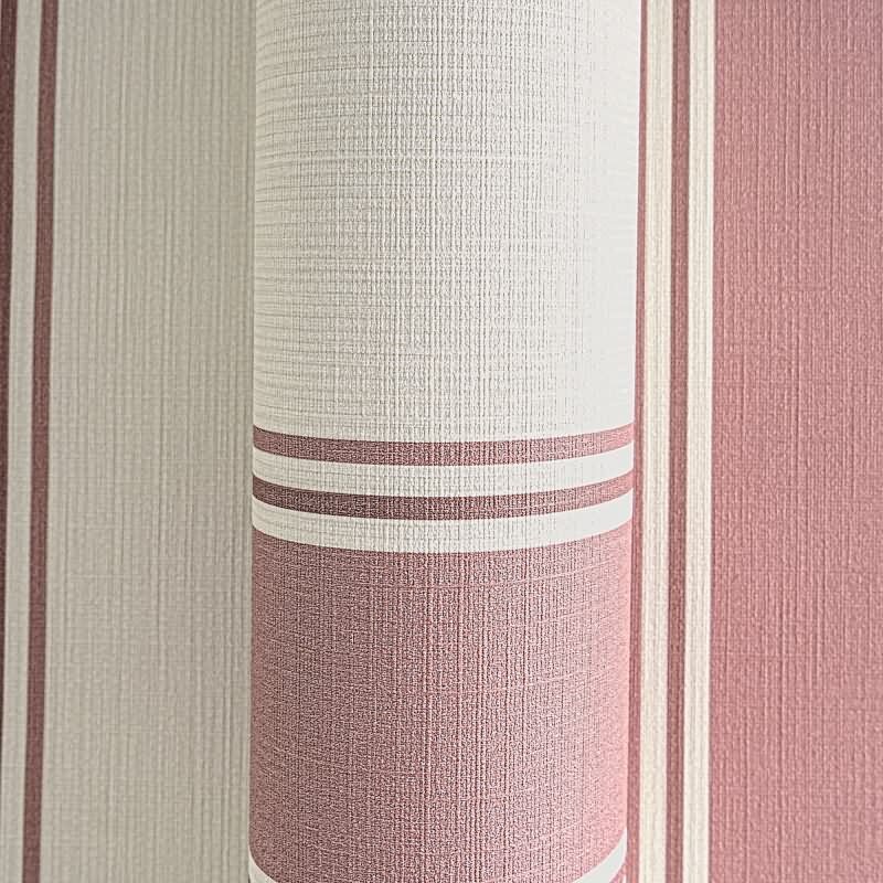 Vliestapete mit roten Streifen auf hellem Hintergrund (399831)