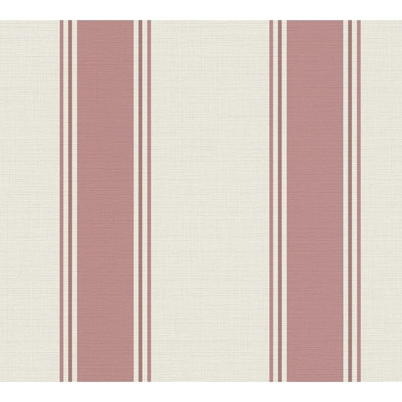 Vliestapete mit roten Streifen auf hellem Hintergrund (399831)