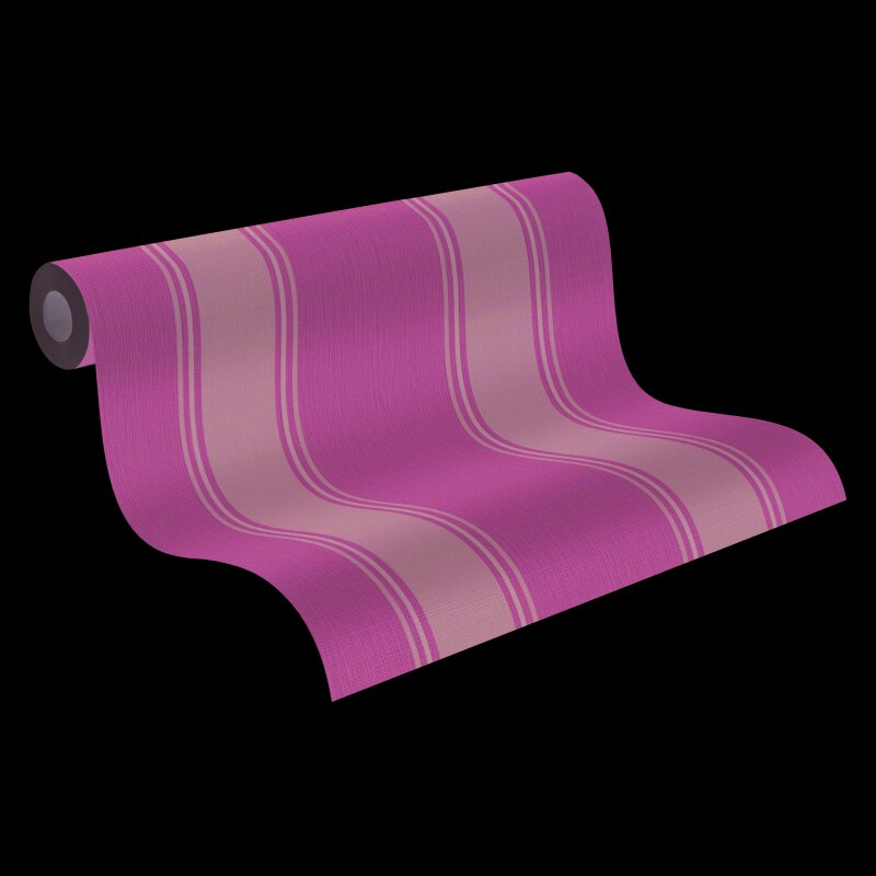 Vliestapete mit dunkelgrünen Streifen auf grünem Hintergrund (399834)