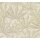 Vliestapete mit großen Blättern in Beige auf hellem Hintergrund (399843)