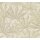 Vliestapete mit großen Blättern in Beige auf hellem Hintergrund (399843)