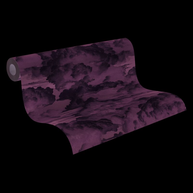 Vliestapete mit Wolkenmotiv in Grau-Weiß (399851)