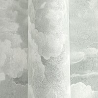 Vliestapete mit Wolkenmotiv in Grau-Wei&szlig; (399851)