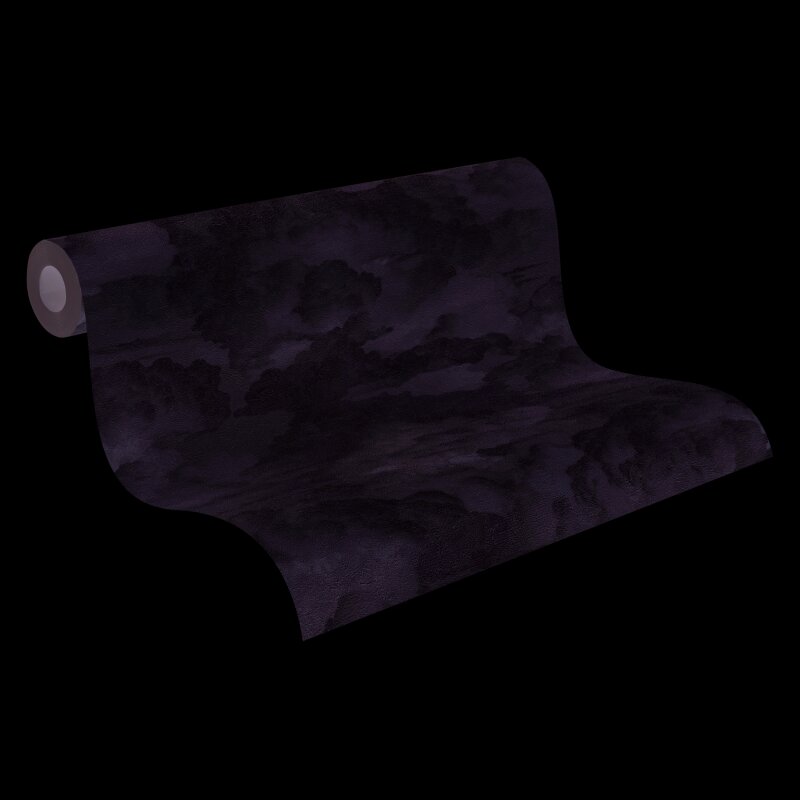 Vliestapete mit Wolkenmotiv in Weiß-Creme (399852)