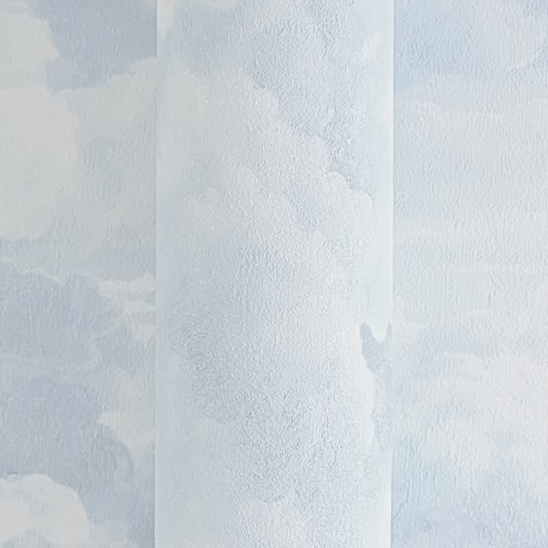Vliestapete mit Wolkenmotiv in Blau-Weiß (399853)