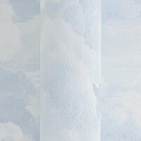Vliestapete mit Wolkenmotiv in Blau-Wei&szlig; (399853)