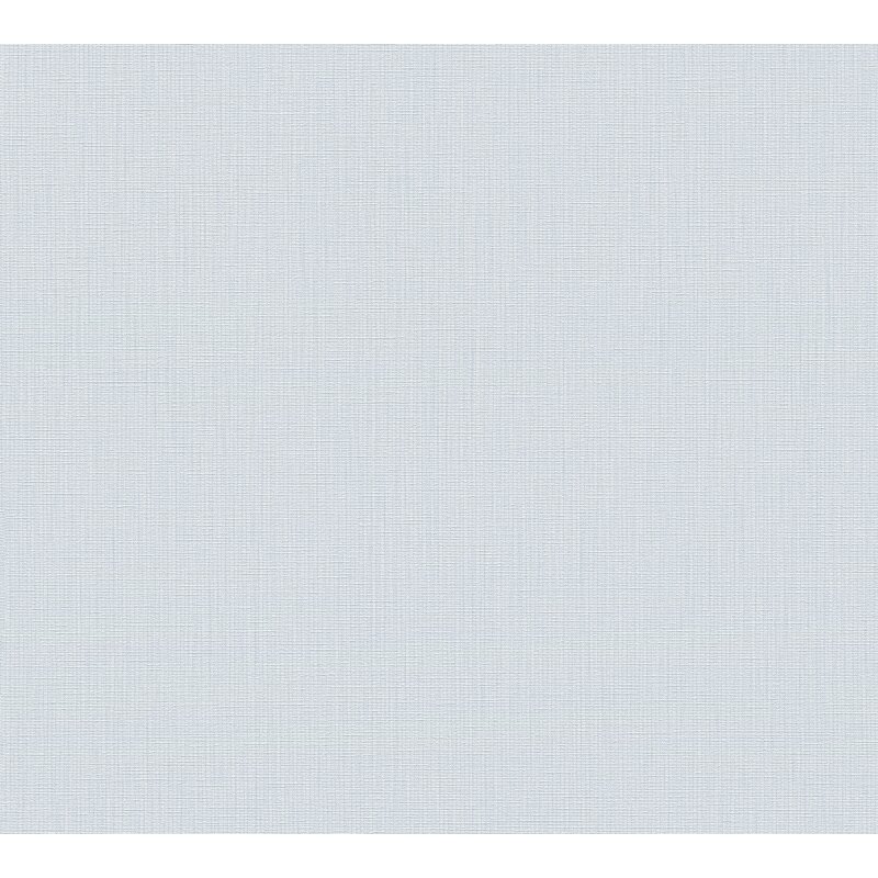 Vliestapete in Hellblau mit feiner Textiloptik (399868)