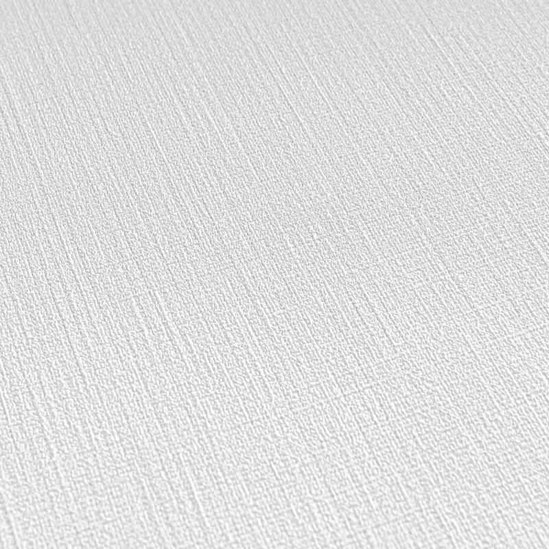 Vliestapete in Hellgrau mit feiner Textiloptik (399869)
