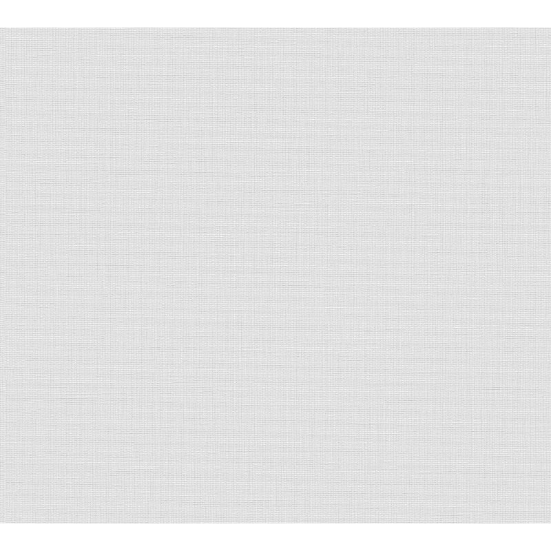 Vliestapete in Hellgrau mit feiner Textiloptik (399869)