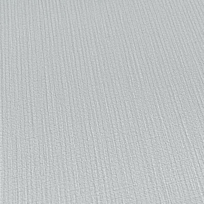 Vliestapete in Hellblau-Grau mit feiner Textiloptik (399873)