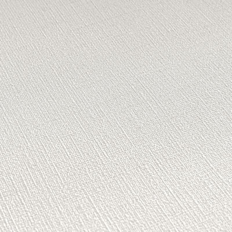 Vliestapete in Hellgrau mit feiner Textiloptik (399881)