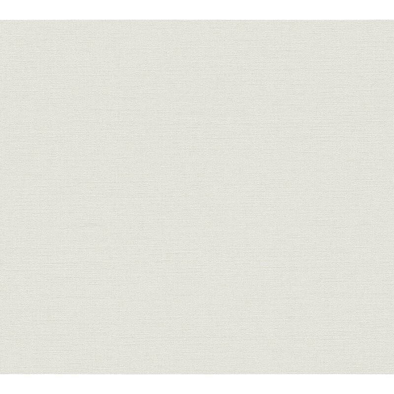 Vliestapete in Hellgrau mit feiner Textiloptik (399881)