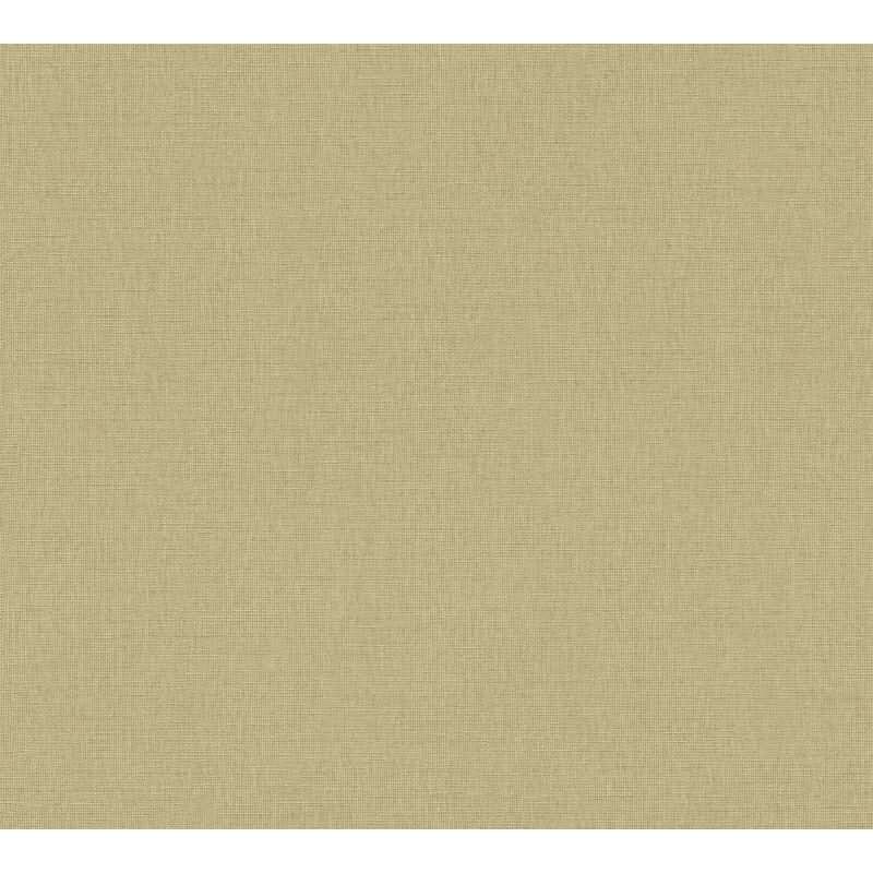 Vliestapete in Senfgelb mit feiner Textiloptik (399883)