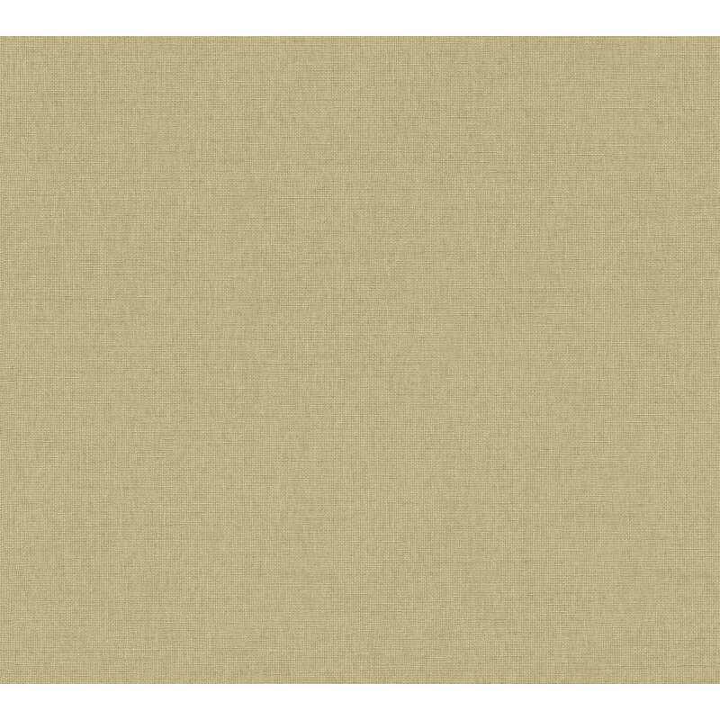 Vliestapete in Senfgelb mit feiner Textiloptik (399883)