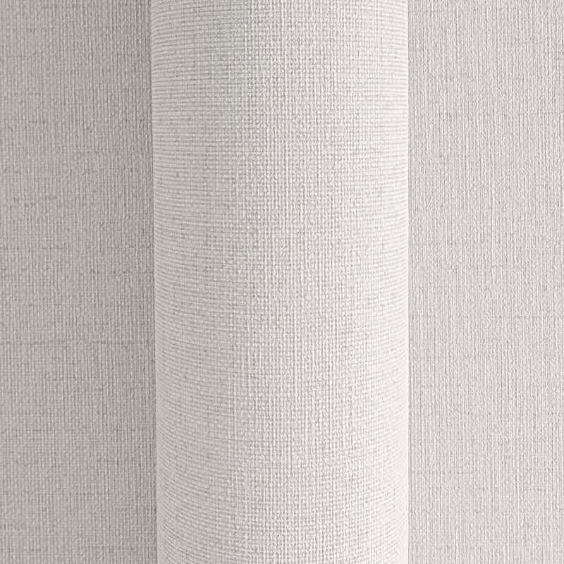 Vliestapete in Hellgrau mit feiner Leinenoptik (399888)