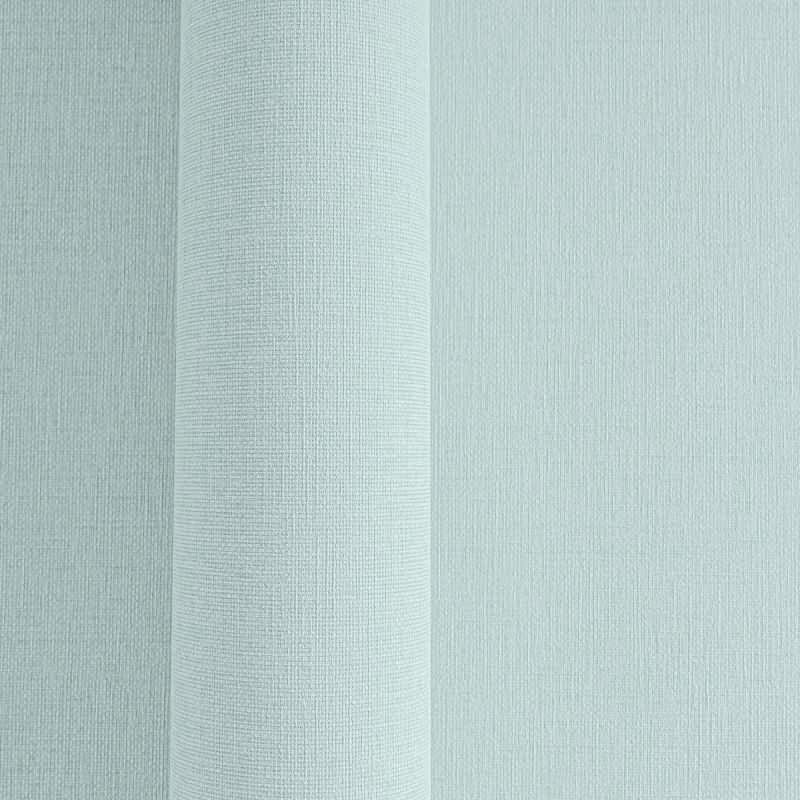 Vliestapete in Hellblau mit zarter Leinenstruktur (399889)