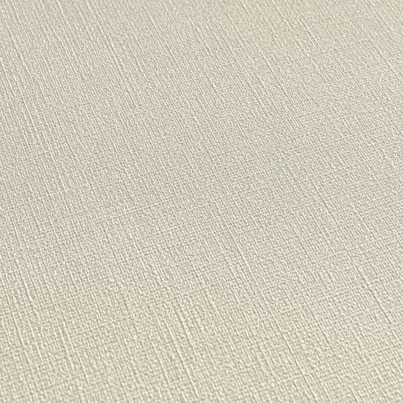 Vliestapete in Beige mit feiner Leinenstruktur (399892)
