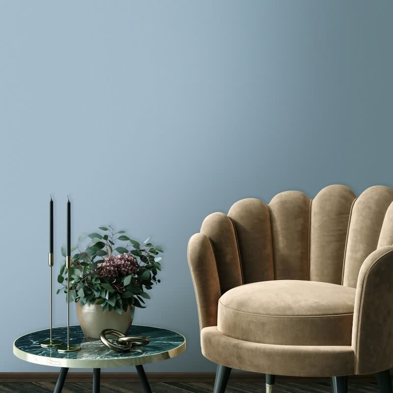 Vliestapete Strukturiert Uni Modern matt in Blau für Wohnzimmer, Schlafzimmer, Kinderzimmer, Büro (82489)