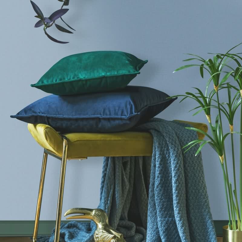 Vliestapete Strukturiert Uni Modern matt in Blau für Wohnzimmer, Schlafzimmer, Kinderzimmer, Büro (82489)