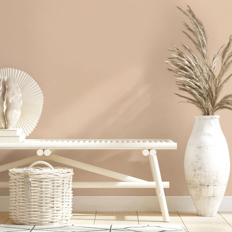 Vliestapete Strukturiert Uni Modern matt in Orange für Wohnzimmer, Schlafzimmer, Kinderzimmer, Büro (82490)