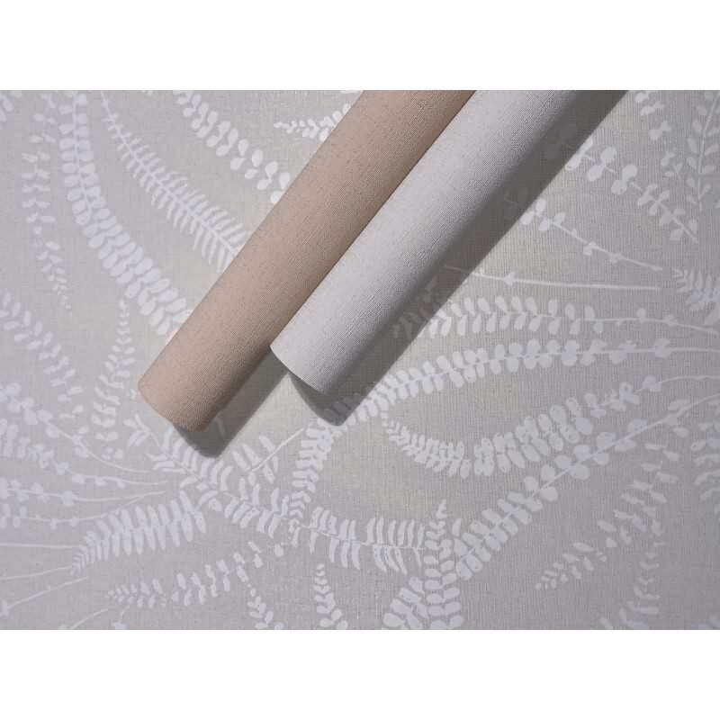 Vliestapete Blätter, Ranken Floral Natur in Beige für Wohnzimmer, Schlafzimmer, Büro (82504)