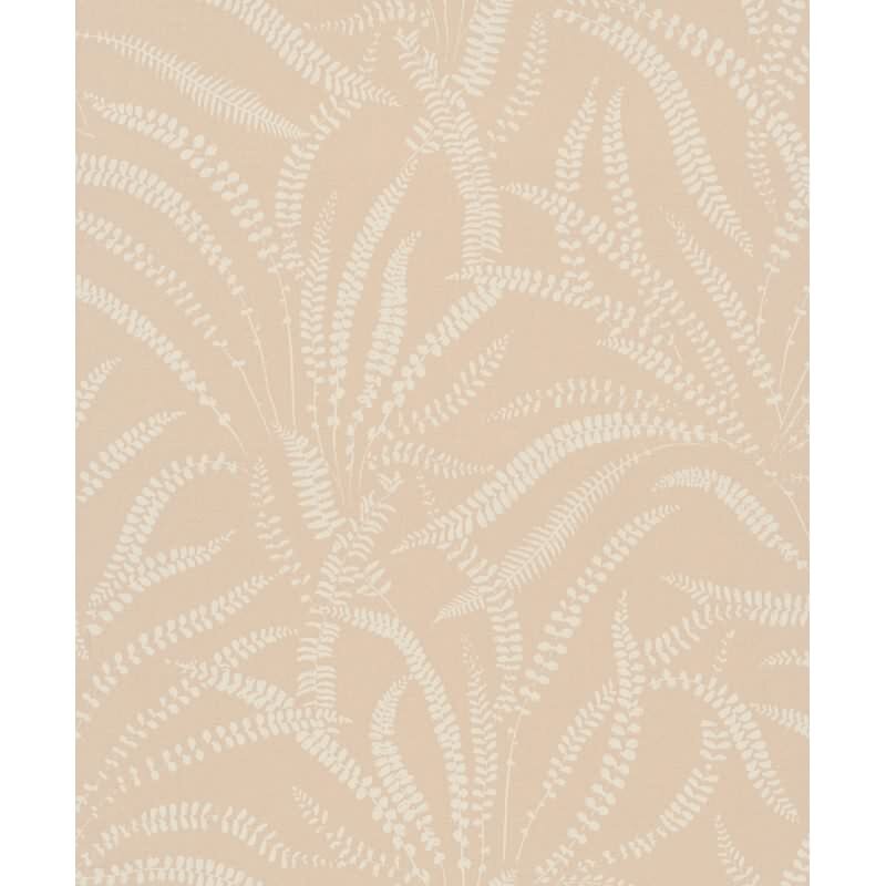 Vliestapete Blätter, Ranken Floral Natur in Orange für Wohnzimmer, Schlafzimmer, Büro (82506)