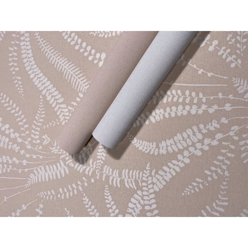 Vliestapete Strukturiert Uni Modern matt in Beige für Wohnzimmer, Schlafzimmer, Küche (82513)