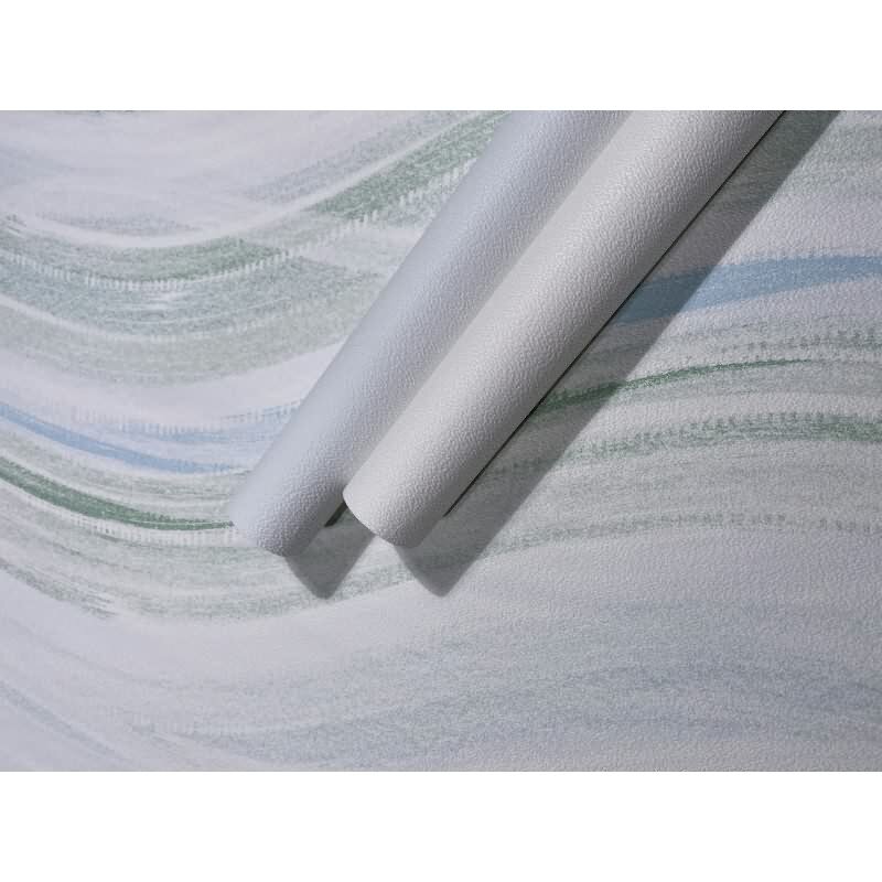 Vliestapete Wellen, Streifen Grafisch Modern matt in Weiß für Wohnzimmer, Schlafzimmer, Küche (82553)