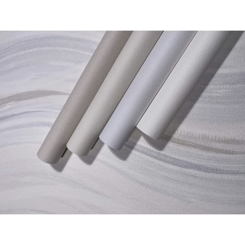 Vliestapete Wellen, Streifen Grafisch Modern matt in Weiß für Wohnzimmer, Schlafzimmer, Küche (82554)